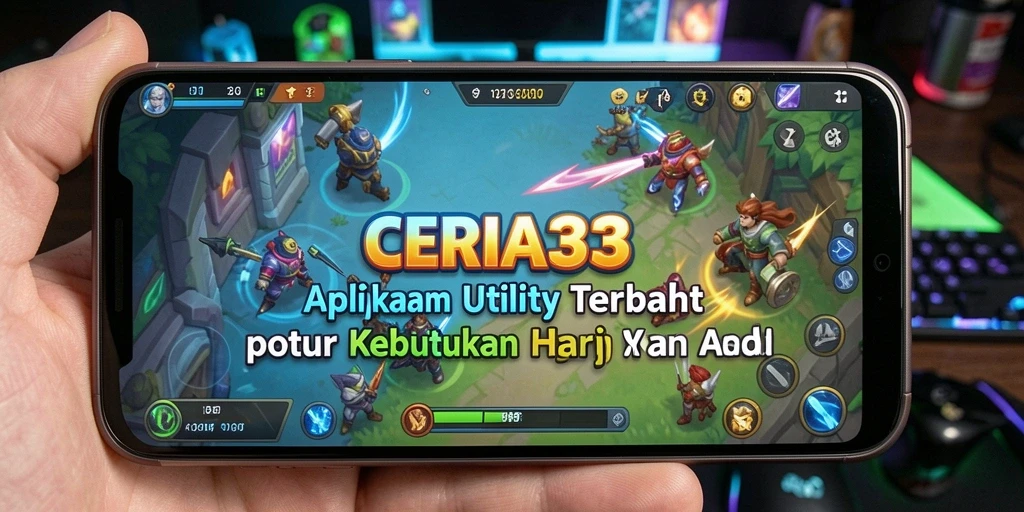 Tampilan antarmuka aplikasi CERIA33 yang intuitif dan menarik.