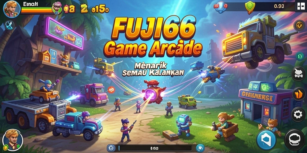 Tampilan menarik dari gameplay Arcade FUJI66.
