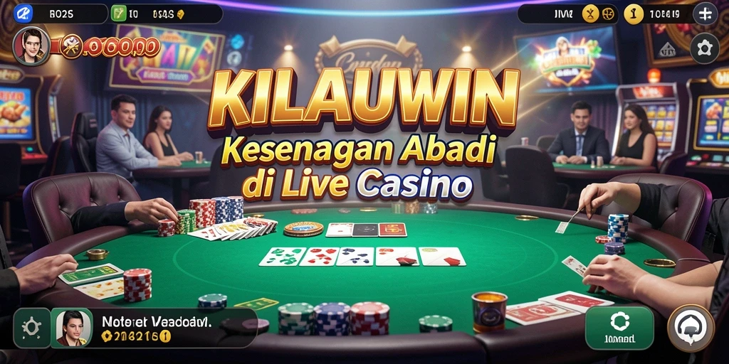 Gameplay seru KILAUWIN dengan dealer langsung dan pemain lainnya.