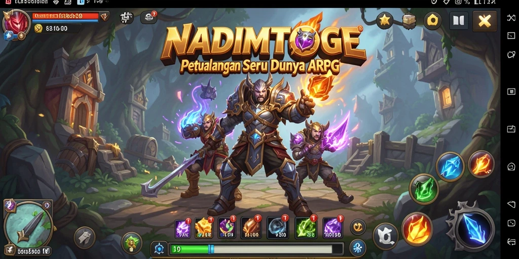 Tampilan gameplay seru dalam NADIMTOGEL dengan aksi petualangan yang mendebarkan.