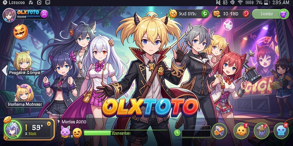 Gameplay menarik OLXTOTO dengan karakter anime yang memikat.
