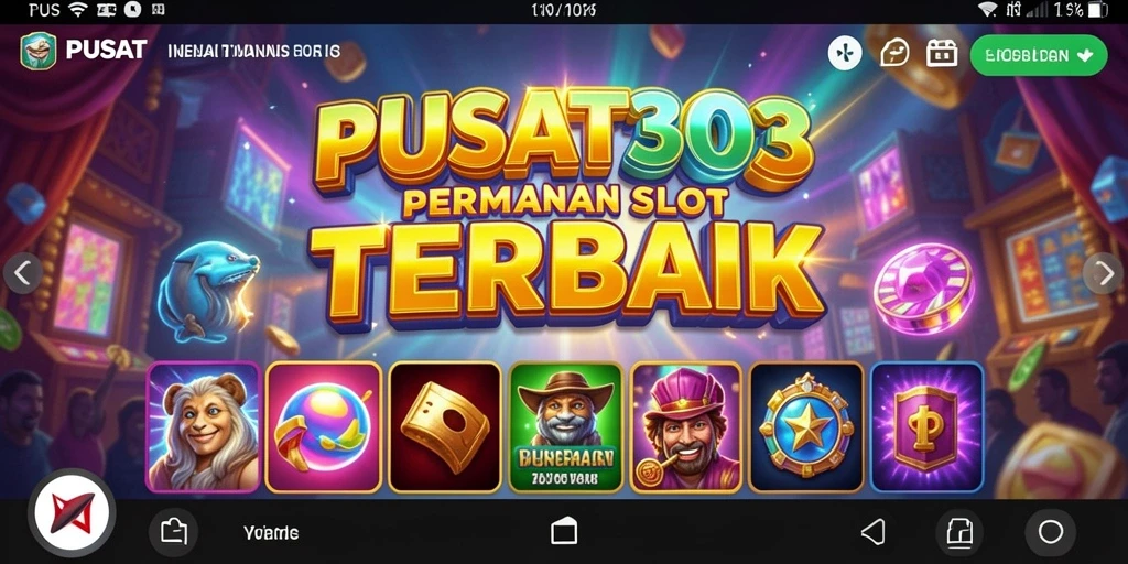 Tampilan gameplay PUSAT303 yang menarik dan penuh warna.
