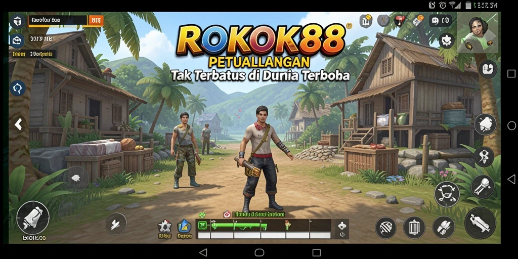Tangkapan layar ROKOK88 menampilkan petualangan seru di dunia terbuka.