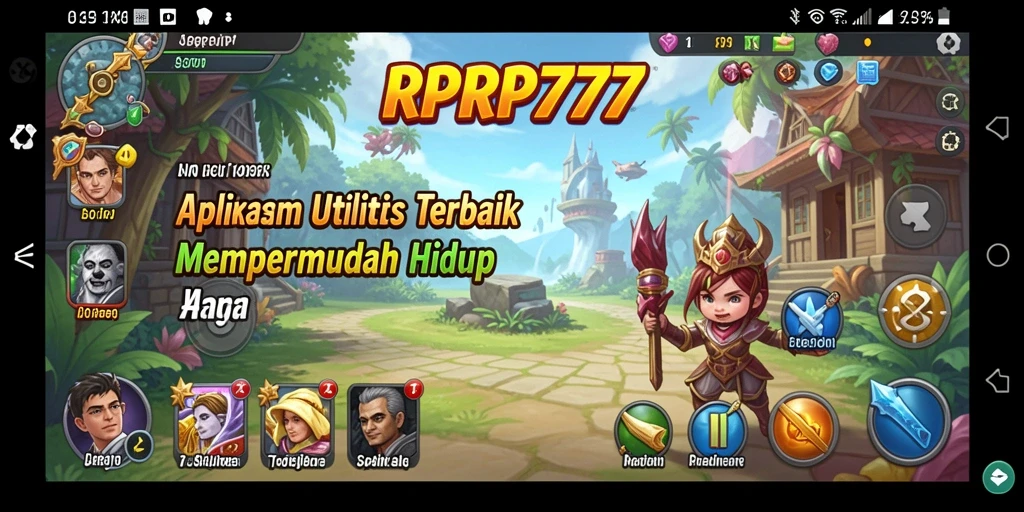 Tampilan antarmuka RPRP777 yang sederhana dan intuitif.