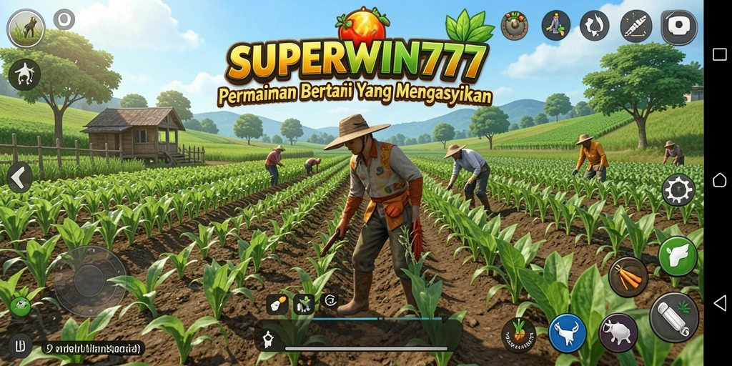 Gameplay menarik dalam SUPERWIN777 yang menunjukkan serunya bertani.