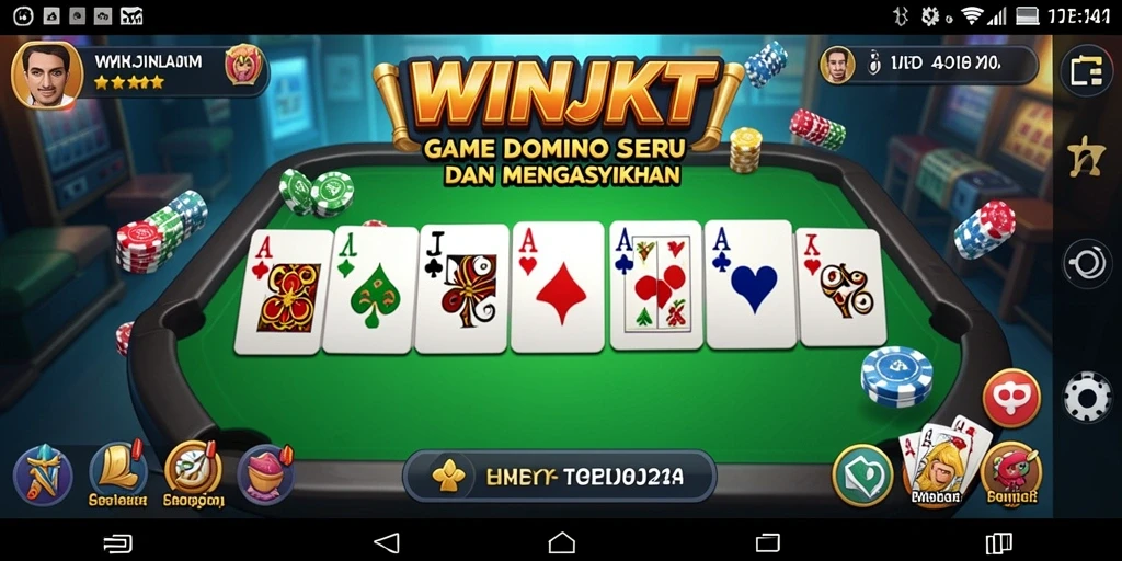 Gameplay seru dalam WINJKT dengan grafis menarik dan interaksi sosial.