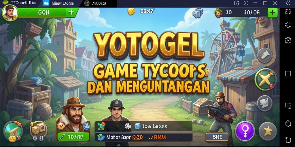Tampilan gameplay YOTOGEL yang menunjukkan pengelolaan bisnis Tycoon.