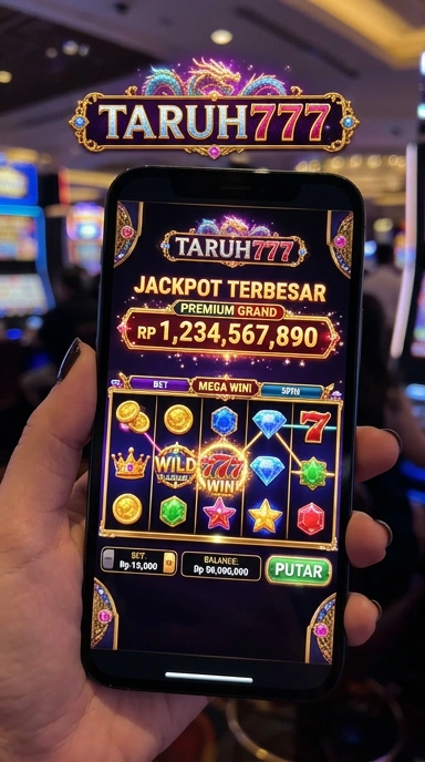 Tampilan utama aplikasi taruh777 yang memudahkan navigasi.